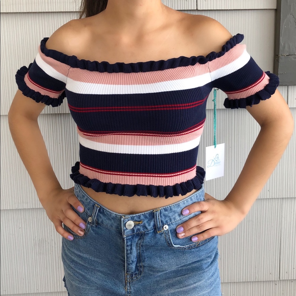 Off the Shoulder Crop Top